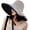 Qf003-blackbeige, variant on Super Wide Brim Women Sun Hat Cotton Floppy Packable Reversible Wired Edge Hats UV Protection Summer Beach Travel Garden