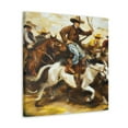 thumbnail image 2 of Cattle Drive at Dawn - Canvas, 2 of 5