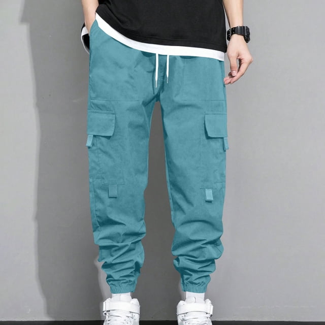 Pantalones largos para hombre, moda de primavera e invierno, pantalones deportivos casuales, pantalones para hombre