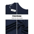 thumbnail image 5 of COOFANDY Men's Sweater Vest V Neck Slim Fit Cable Knitted Sleeveless Pullover Sweater, 5 of 5
