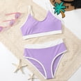thumbnail image 4 of Swimsuit for Girls Adjustable Straps 2 Piece Swim Suits with Chest Pad Bathing Suits for Kids 3-5 Years, 4 of 9
