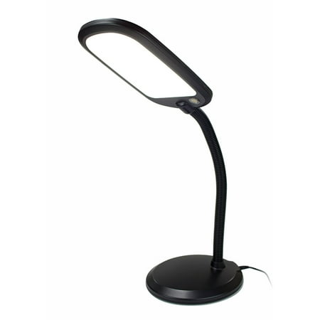 LED Bright Reader Natural Daylight Full Spectrum Desk Lamp Black NEW SLIMMER (Best Full Spectrum Desk Lamp)
