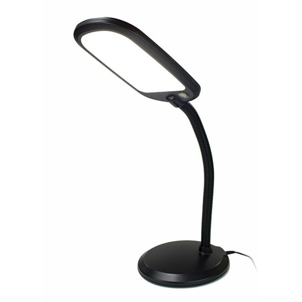 LED Bright Reader Natural Daylight Full Spectrum Desk Lamp Black NEW
