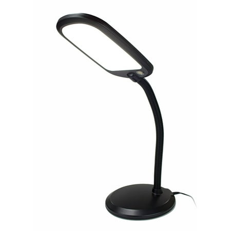 LED Bright Reader Natural Daylight Full Spectrum Desk Lamp Black NEW SLIMMER