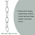 thumbnail image 5 of Uxcell 3.2mm Thick 1m Long Pendant Light Fixture Chains Silver 2 Pack, 5 of 5