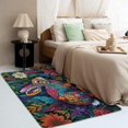 thumbnail image 3 of 5 x 6 Area Rug Rabbit Rugs, Jungle Theme Carpet for Living Room Bedroom Colorful Animal Patterned Indoor Home Decor, Non Slip Soft & Low Pile Large Washable Rug ZJ&701, 3 of 7