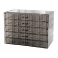 thumbnail image 2 of Caja de almacenamiento para pendientes, expositor para puntas de uñas, cajón con 120 compartimentos, organizador de joyas vacío, multiusos, de gran Negro, 2 of 8