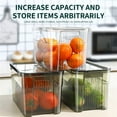 thumbnail image 3 of weibbin Refrigerator Plastic Storage Room Organization And Storage Basket Stackable Food Refrigerator Sorting Box With Cutout Handle Suitable For Refriger Kitchens, 3 of 7