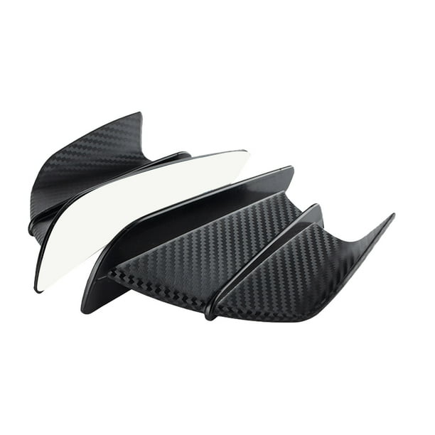 Kenally 1 par de piezas de alerón de modificación Universal con estilo de ala lateral de motocicleta Accesorios para motos Matowe ziarno węgla Kenally VI015236-02B