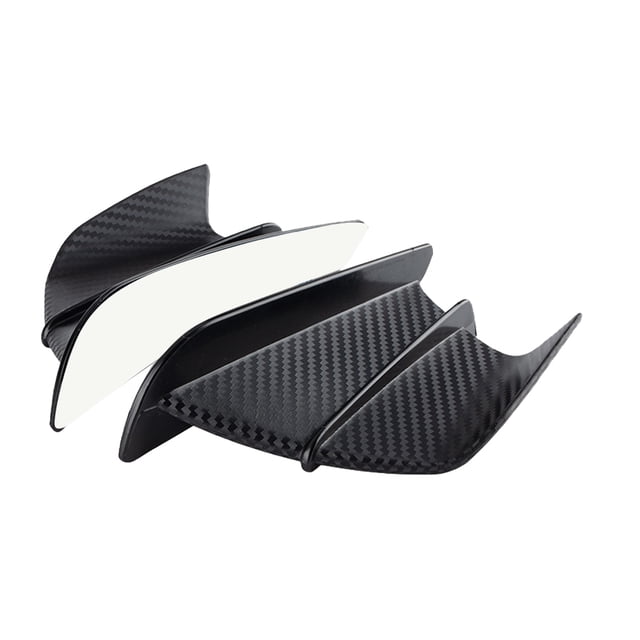 Sidaley 1 par de piezas de alerón de modificación Universal con estilo de ala lateral de motocicleta Accesorios para motos Matowe ziarno węgla Sidaley VI015236-02B