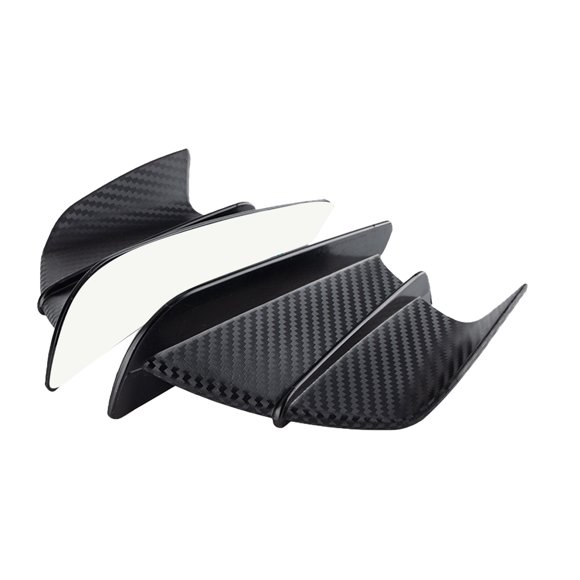 Sidaley 1 par de piezas de alerón de modificación Universal con estilo de ala lateral de motocicleta Accesorios para motos Matowe ziarno węgla Sidaley VI015236-02B