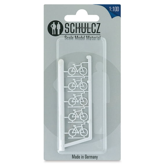 Schulcz Scale Model Vehicles - Bicycles, Pkg of 5, 1:100, 1/8"