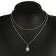 thumbnail image 2 of Colgante de ópalo en forma de gota de agua vintage Collar de doble capa Gargantilla Joyería de mujer, 2 of 4