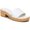 White Leather, variant on Franco Sarto Womens Pony Leather Open Toe Heels