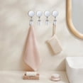 thumbnail image 4 of 1 Pc Extendable Towel Holder, Wall Mounted Kitchen Towel Hook, Self Adhesive Metal Towel Clip Hanger for Bathroom Kitchen Cabinet, 3.74x1.57x0.47 inch, 4 of 6