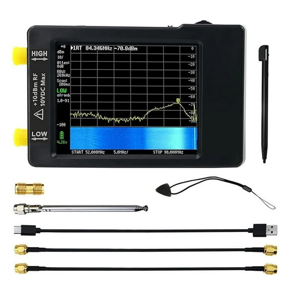 Hand Held Spectrum Analyzer 2.8" Display 100kHz To 960MHz With ESD Proteced Version ,Easy to Use