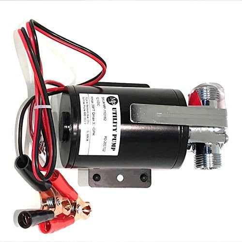 12V Battery Powered Transfer Pump 330 GPH Indoor Outdoor Water Removing Draining 