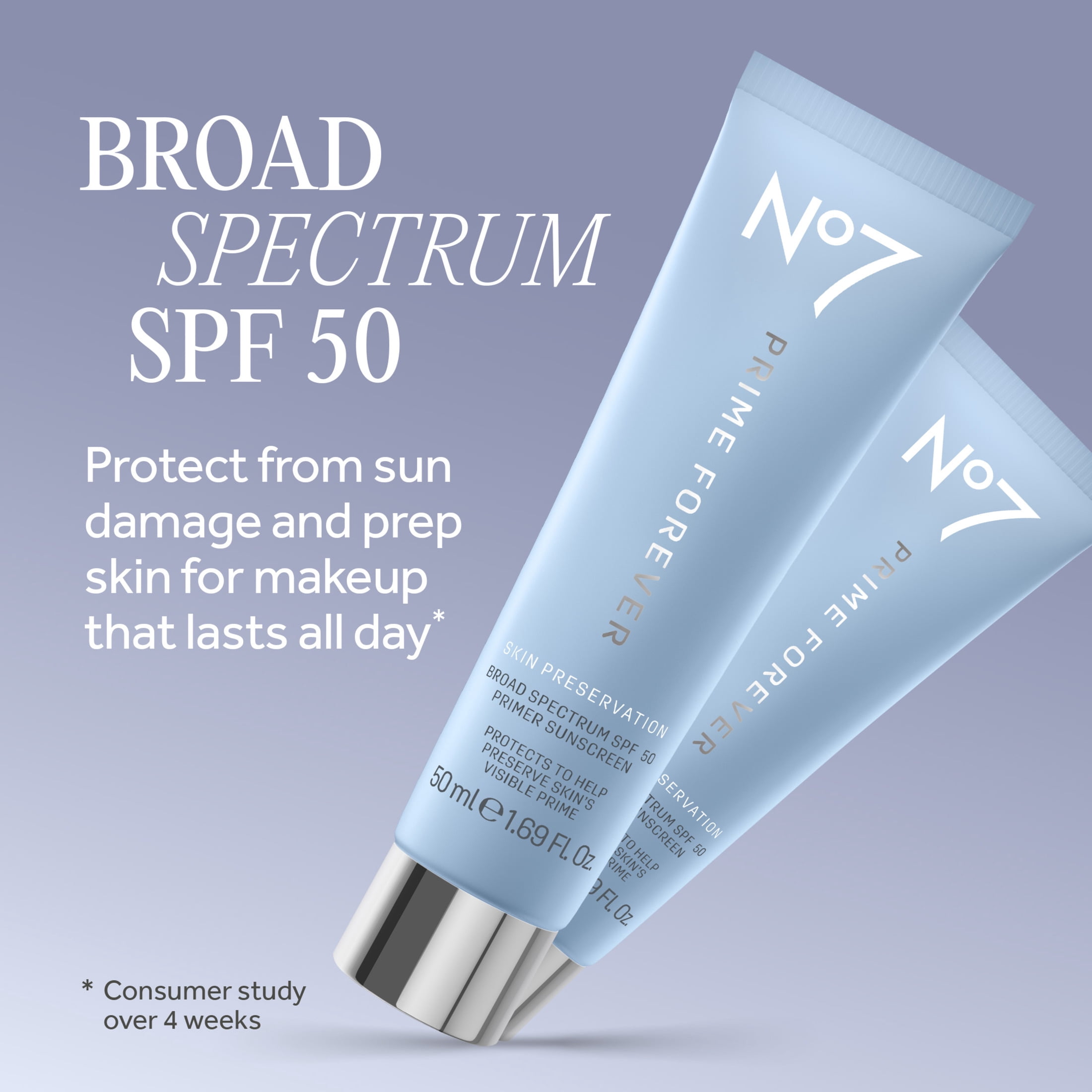 No7 Prime Forever UV Defense Invisible SPF50 Primer