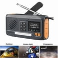 thumbnail image 4 of Haut-parleur Radio DAB Extérieur, Banque d'Alimentation, Radio d'Urgence à Manivelle Solaire, 4 of 5