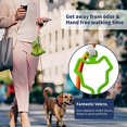 thumbnail image 3 of 1 Poop Bag Holders for Leashes, Hands-Free Bag, Pull Rope Dispenser Compatible with Dogs, Pet Accessories（Green）, 3 of 5