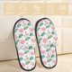 thumbnail image 2 of Balery Lotus Flower Pantuflas de Casa de Felpa Silenciosas con Diseño Estampado, Zapatillas Cómodas Antideslizantes de Algodón para Interior-Medium, 2 of 8