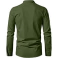 thumbnail image 3 of Renaissance Costume Men, Mens Pirate Costume, Medieval Costume Men, Pirate Costume Men, Medieval Lace Up Shirt Renaissance Pirate Top Stand Collar Long Sleeve Cotton for Renaissance Fair, Green XL, 3 of 7
