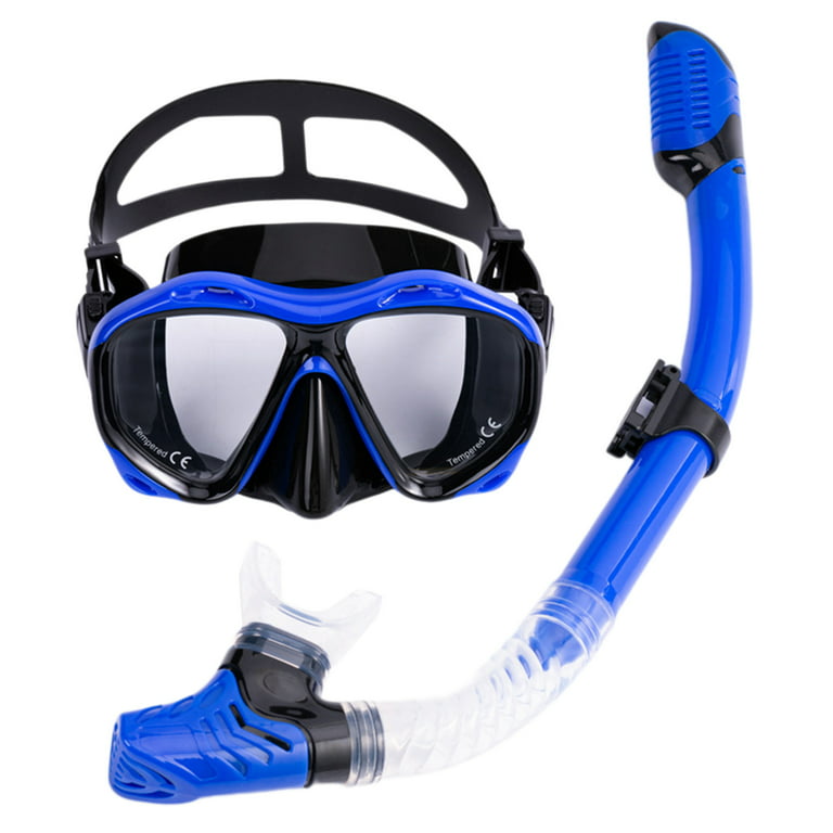 Bobasndm Nearsighted Snorkeling Gear for Adults Youth, Professional Full  Dry Top Silicone Snorkel Set, Anti-Fog Scuba Diving Mask with Adjustable  Strap 