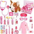 thumbnail image 1 of Kit médico Fajiabao para niños pequeños de 3 a 5 años con disfraz y juguete para perros, 1 of 8