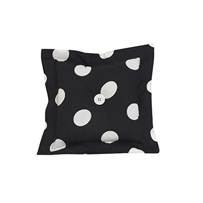 Cotton Tale Pydp Cotton Designs Black Dot Decor Pillow Poppy