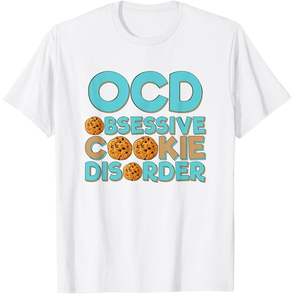Funny Chocolate Chip Cookie T Shirt Cookies Lover Gift T-ShirtMen's and women's pure cotton short-sleeved shirts