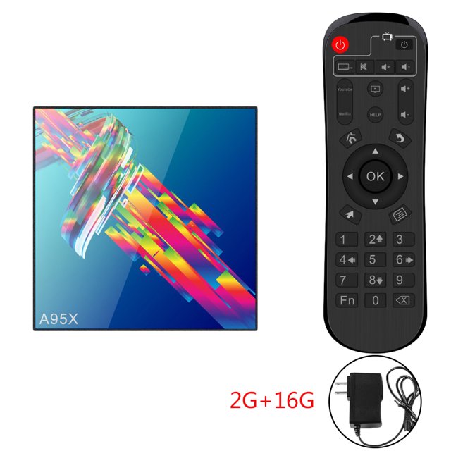 Caja de TV inteligente inalámbrica de banda dual, accesorios de caja de televisión por Internet Wifi con control remoto, 2G + 16G, enchufe de EE. UU. Inevent EL3402-01B