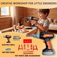 thumbnail image 3 of WLBES Kids Tool Set, Toddler Tool Kit with Toy Drill, Kids Tool Belt, Pretend Play Power Construction Tools Toys for 3-8 Year Old Boys Girls, 3 of 11