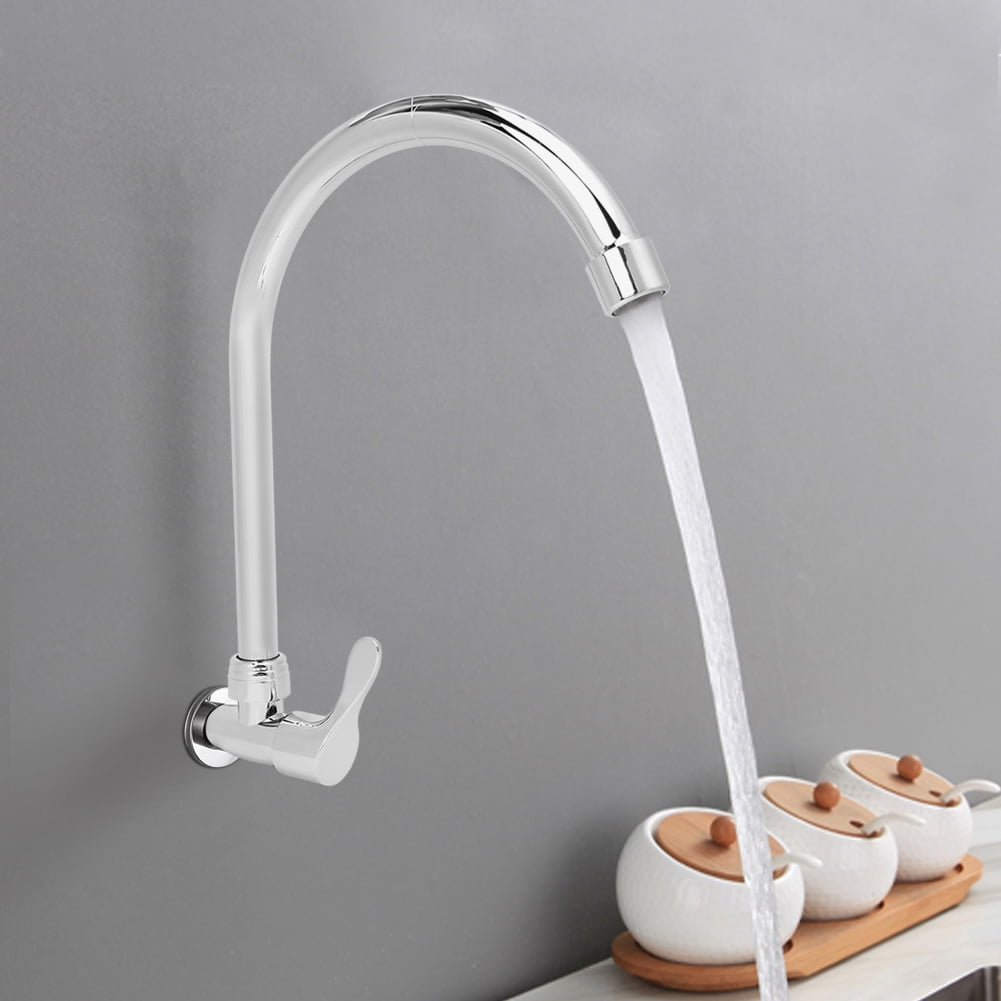 NFTIGB G1/2in 360 Degrees Rotation Zinc Alloy Household Faucet Sink Water Tap for Home Kitchen Use 11.2 inches / 28.5 cm Height