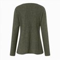 thumbnail image 4 of Towmus Womens Lightweight Sweaters Solid Color Long Sleeve Button Knit Shirt Fall Casual V Neck Tunic Tops, 4 of 6