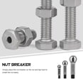 thumbnail image 2 of y 3Pcs Nut Splitter Nut Remover Manual Pressure Nut Extractor Tool Bolt Nut Cutter, 2 of 5