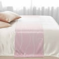 thumbnail image 3 of Bed Runner Scarf for Queen Size Bed, Pink Geometric Beds Scarf Throws for Foot of Bedding, Modern White Stripe Abstract Distortion Art Decorative Beds Runners for Bedroom Guestroom, 83"x20", 3 of 8