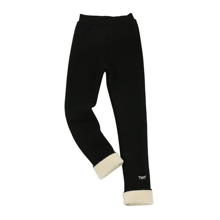 

Baby Pants Toddler Kids Baby Girls Cotton Thick Lined Warm Leggings Pantihose Stretchy Basic Ninth Ankle Length Pants Pantyhose For Winter Stocking Toddler Sweatpants(Color:Black Size:10-12 Years)