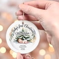 thumbnail image 4 of Name/Birthday/Info Baby Christmas Ornament 2025, Baby's First Christmas Ornament Gift for New Dad Mom Newborn, Baby's 1st Christmas Ornament Gift, 4 of 5