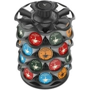EVERIE Upright Rotray Coffee Pod Carousel Holder Organizer Compatible with 40 Keurig K Cup Pods, KRS4002S-BLK