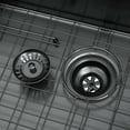thumbnail image 4 of Ancona 32" Single Bowl Undermount Kitchen Sink with Grid and Roll-Up Mat in Black PVD Nano, 4 of 6