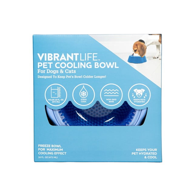 Vibrant Life Pet Cooling Bowl for Dogs and Cats