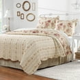 thumbnail image 4 of Greenland Home Fashions Antique Rose 100% Cotton Reversible Quilt Set, 2-Piece Twin/XL, Ecru, 4 of 7