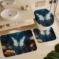 thumbnail image 6 of Wildflowers Butterfly Shower Curtain Sets with Rugs 4 Piece Rustic, 6 of 8
