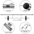 thumbnail image 2 of LCOKEIY Curtain Rod for Windows 28-62", 0.6in Single Curtain Rods for Bedroom, Door, Windows, Decorative Drapery Rod with Acrylic Diamond Finial, Silver, 2 of 6