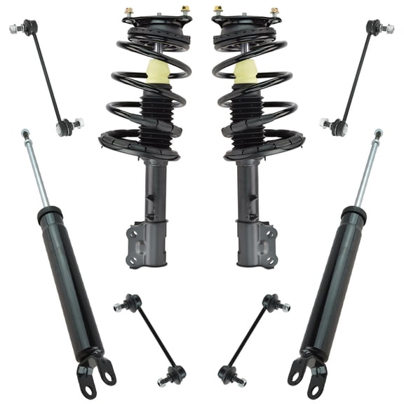 TRQ Front Rear Loaded Complete Strut Assembly Shock Sway Bar Suspension Kit 8pc PSA85564 Fits select: 2010 HYUNDAI ELANTRA TOURING, 2007-2009 HYUNDAI ELANTRA