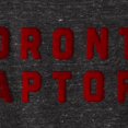 thumbnail image 3 of Women's New Era Black Toronto Raptors Tri-Blend Jersey 3/4-Sleeve T-Shirt, 3 of 4