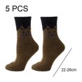 thumbnail image 2 of Calcetines de lana calcetines cálidos retro calcetines cómodos gruesos, 2 of 5