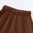 thumbnail image 7 of Hurxie Toddler Baby Girls Elastic Waist Pants Soft Harem Bloomers Summer Long Pants Coffee,6 Years, 7 of 7