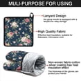 thumbnail image 7 of Pioneer Flower Kitchen Oven Mitt and Pot Holder Sets 2 Pcs for Baking, Cooking and Grilling, Heat Resistant Up To 392 °F, 7 of 7