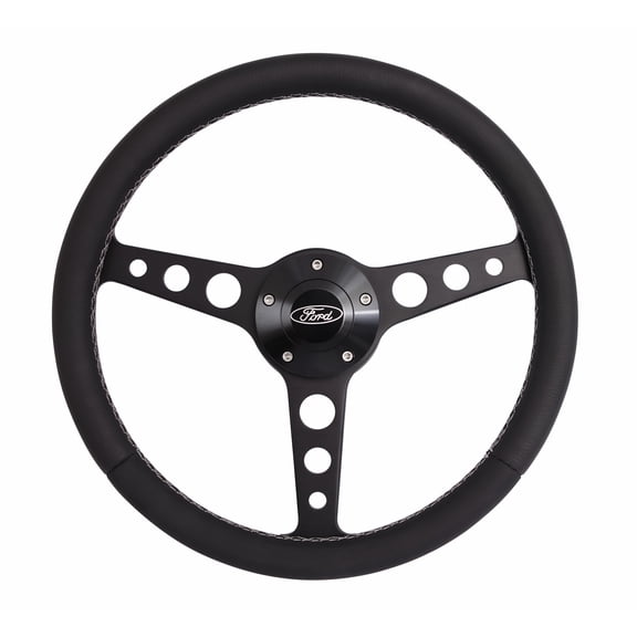 Classic Series Blk Wheel Ford Logo/Install Kit